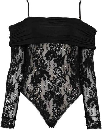 Zimmermann Black Lace Bodysuit