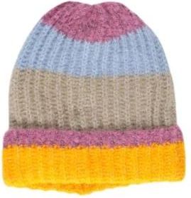 Pieces Gestreept Gebreide Beanie - Dames - Hoeden - Veelkleurig - ONE Size - Polyester - Accessoires