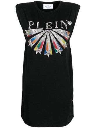 Philipp Plein Abito modello T-shirt con stampa - Nero