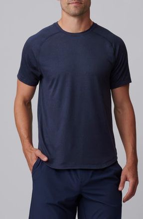 Rhone Atmosphere Performance T-Shirt in Navy Heather at Nordstrom, Size Xx-Large