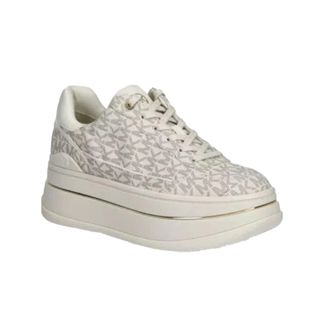 Michael Kors Hayes Signature Logo Platform Sneaker - - Shoes - Donna - Beige - 38 1/2 EU