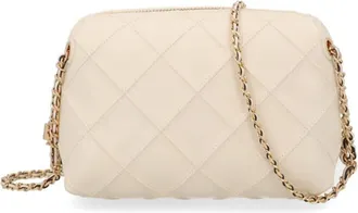 Tory Burch Fleming Crossbody Bag Beige