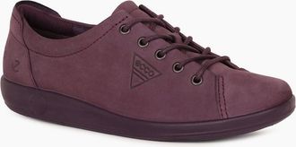 Ecco Ecco Womens Soft 2 Lace Womens Trainers - Mulberry Nub - Size: 7.5