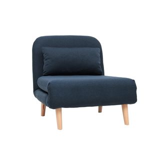 Miliboo Miliboo - Sill&oacute;n N&oacute;rdico Convertible Tejido Azul Oscuro Amiko