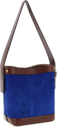 Versace Womens Blue Calfskin Shoulder Bag