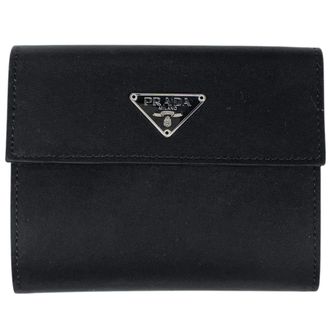 Prada Black Nero Nylon Wallet (Tri-Fold) (Pre-Owned)