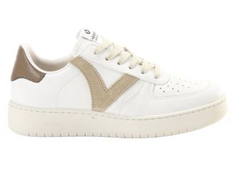 Victoria Womens Low-Top Lace-Up Sneakers In Taupe
