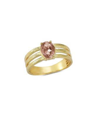 I.Reiss Company 14K 1.17 Ct. Tw. Smokey Topaz Cocktail Ring