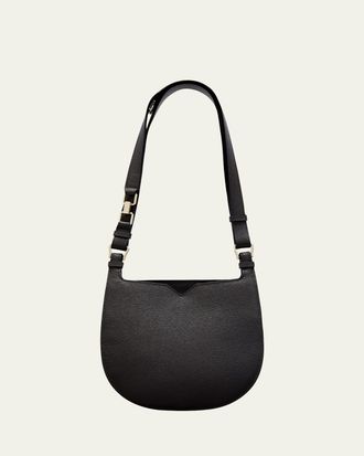 Valextra The Hobo Weekend Small Saddle Bag