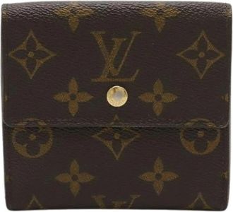 Louis Vuitton Pre-owned Monogram Elise Bifold Portemonnee - Dames - Vintage Accessoires - Bruin - ONE Size - Vintage