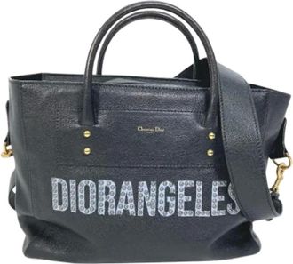 Dior Pre-owned Tote Bags, female, Black, Size: ONE SIZE Pre-owned Leather dior-bags