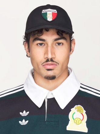 adidas Mens Baseball Hat Crest Black Cotton