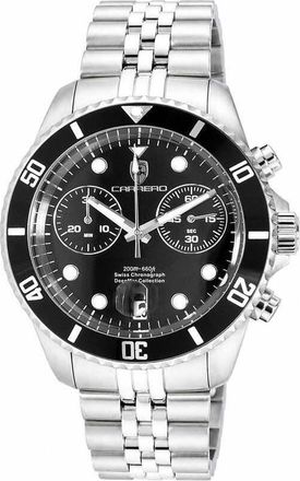 Torino Carrero Deepmar Chronograph Quartz Black Dial Mens Watch C1S6644-BKBK