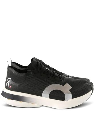 On Running low-top lace-up sneakers - men - Fabric/Fabric/Rubber - 8.5 - Black