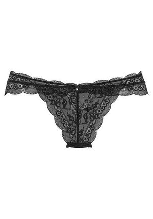Lascana Womens Lace Cheeky Panty in Black at Nordstrom, Size 6