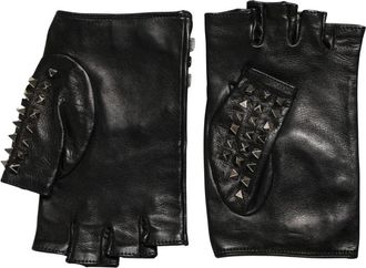 Dolce & Gabbana Korte Handschoenen - Dames - Handschoenen - Zwart - ONE Size - Leer - Accessoires