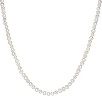 Valero Pearls Womens Fresh Water Cultured Pearl Necklace - White - One Size