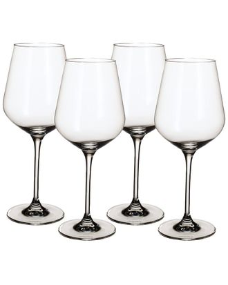 Villeroy & Boch Set of 4 La Divina Burgundy Glasses