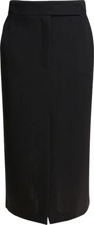 Semper Gonna midi con spacco - Nero