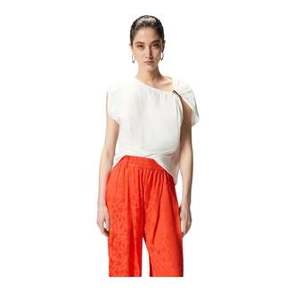 Pinko Pinko, Dames, Blouses & Shirts, Wit, Maat: L Katoen