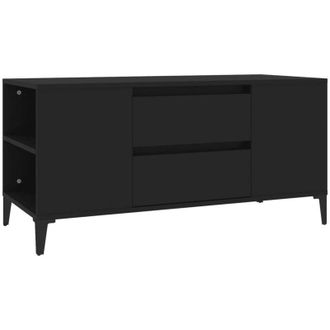 vidaXL Vidaxl - Mobile Porta tv Nero 102x44,5x50 cm in Legno Multistrato