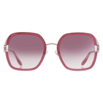 Chopard Red Gradient Square Ladies Sunglasses SCHG32V 0AFD 57