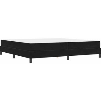 vidaXL Vidaxl - Cama Box Spring Con Colch&oacute;n Negro 200 X 200 Cm Terciopelo