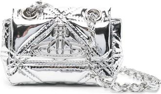 Vivienne Westwood Borsa Vinnie mini trapuntata - Q401 SILVER