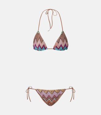 Missoni Bikini de lam&eacute; en zigzag
