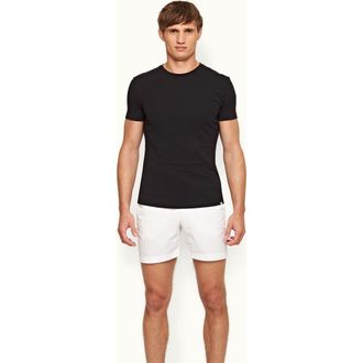 Orlebar Brown Ob T Tailored Fit Crew Neck T-Shirt in Black at Nordstrom, Size Xxx-Large