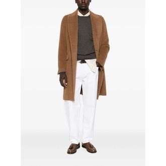 Canali Tailored White Trousers - White