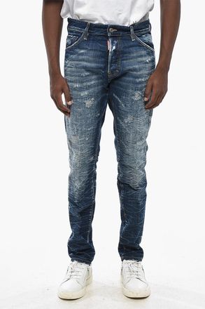 Dsquared2 Jeans Cool Guy Fit in Denim Effetto Vintage 17cm Dsquared2