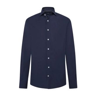 Hackett Camicia in popeline a righe inglesi - - Shirts - Uomo - Blu - S