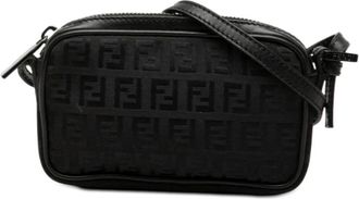 Fendi Pre-owned Cross Body Bags, female, Black, Size: ONE SIZE Pre-owned Camera Case Bag