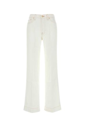 7 For All Mankind White Lyocell Modern Dojo Pant