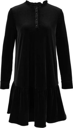 Emporio Armani Stretch Chenille Jurk - Dames - Korte kleedjes - Zwart - S - Kleedjes