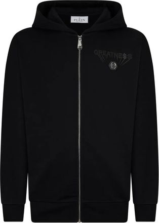 Philipp Plein Felpa con cappuccio e zip - Nero
