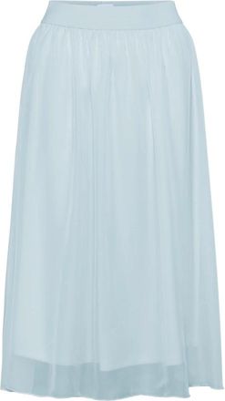 Saint Tropez Coral SZ Rok - Dames - Midirokken - Blauw - XS - Polyester - Rokken