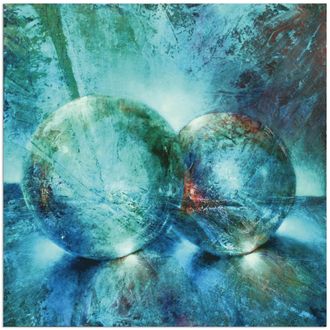 Artland Wandbild »Zwei blaue Murmeln_« Muster 1 Stk. tlg. als Alubild, Outdoorbild, Leinwandbild, Poster in verschied. Grössen