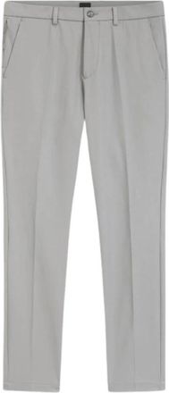 HUGO BOSS P-Kaiton 1-Zip Slim-fit Broek - Heren - Chinos - Grijs - W31 - Katoen - Broeken