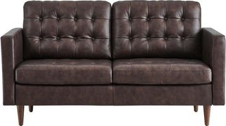 ModWay Exalt Tufted Leather Loveseat