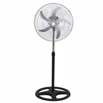 Trade Shop Trade Shop - Ventilatore In Acciaio 65w A Piantana Antiribaltamento Con 5 Pale 3 Velocit&agrave; 6057001ml