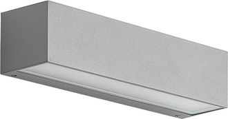 Arcchio L&aacute;mpara de pared LED exterior de aluminio gris