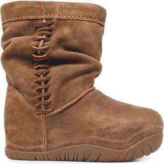 UGG Brown Suede Buckled Boots