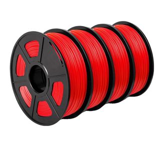 OEM Filamento Para Impresora 3d, Duradero, Ecol&oacute;gico, Petg Y Pla, Plaplus Rojo, 4 Rollos