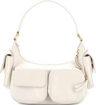 Miu Miu Pocket Leather shoulder bag - women - Calf Leather - One Size - Neutrals