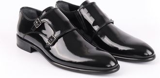 Vella Pais Macdona Patent Leather Double Monk Shoes