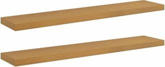vidaXL Estante De Pared 2 Pcs Beige 120 X 23,5 X 4 Cm Vidaxl