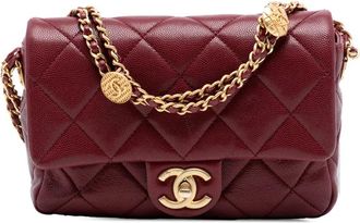 Chanel Borsa a tracolla Twist Your Buttons mini trapuntata 2021-2025 - Rosso