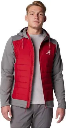 Columbia Mens Columbia Gray/Crimson Alabama Crimson Tide Out-Shield Hybrid Full-Zip Hoodie Jacket at Nordstrom, Size Medium